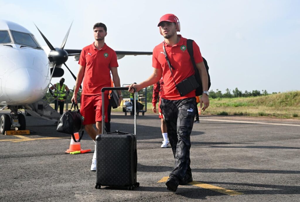 المنتخب الوطني المغربي لكرة القدم يصل إلى سان بيدرو بكوت ديفوار