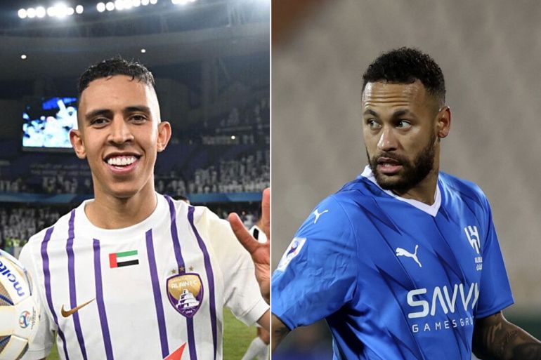 رحيمي يتألق ويسجل هاتريك لفريقه العين الإماراتي رغم هزيمته أمام الهلال السعودي ب4 مقابل 5